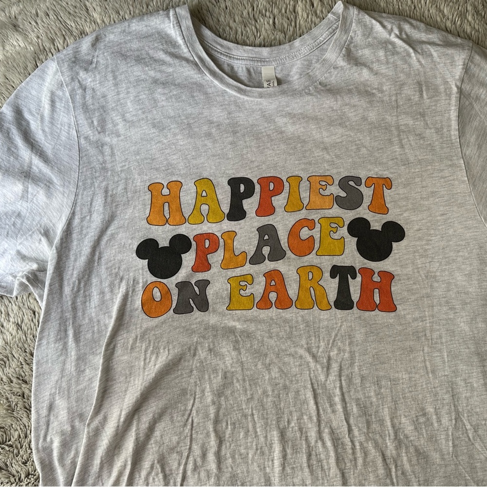 Size 3X Disney Tee - Happiest Place on Earth - Disney World - Magic Kingdom